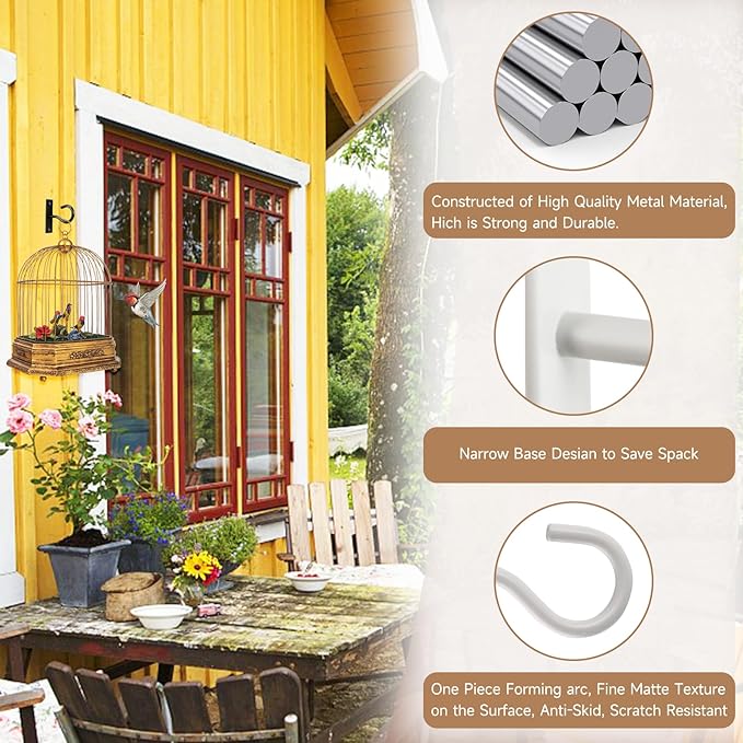 2Pack 2.5Inch Ceiling Hooks for Hanging Plant, Hanger for Indoor and Outdoor - Image 3