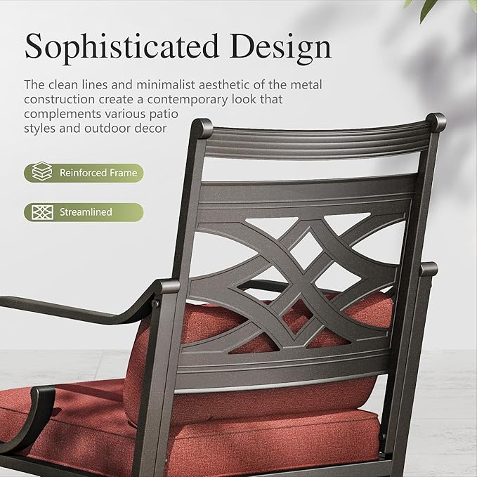 Sophia and William Outdoor Patio Dining Set - Image 7