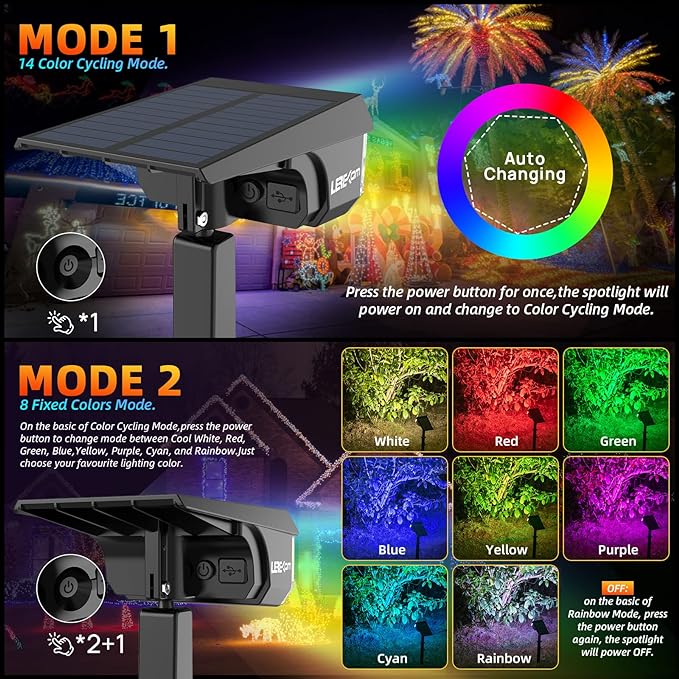 Color Solar Light Outdoor Waterproof Spotlights - Image 6