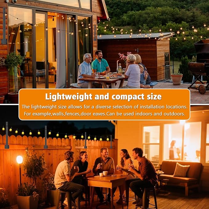 AILBTON 8 Pack 2.8Ft String Light Poles, Light Poles - Image 5