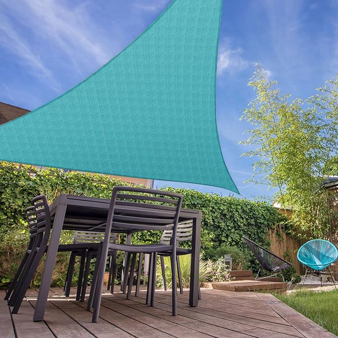E&K Sunrise 2' x 2' x 2' Sun Shade Sail Triangle Canopy Shade Cover UV Block - Image 7