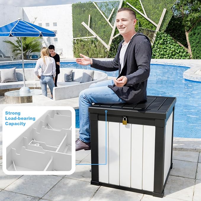 DRATO 50 Gallon Deck Box, Outdoor Storage Box - Image 4