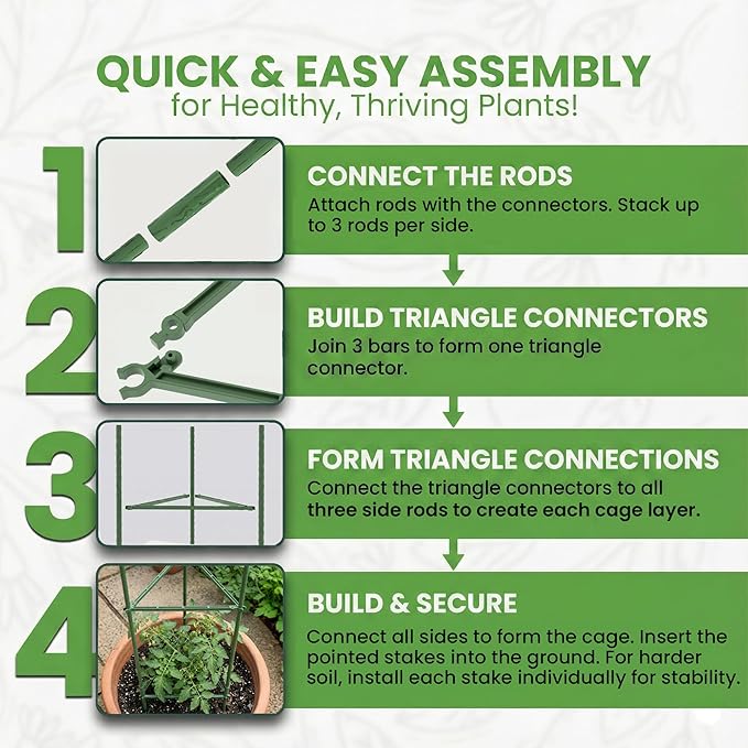 Tomato Cage - Large Trellis Stakes and Plant Support Structures - Image 7