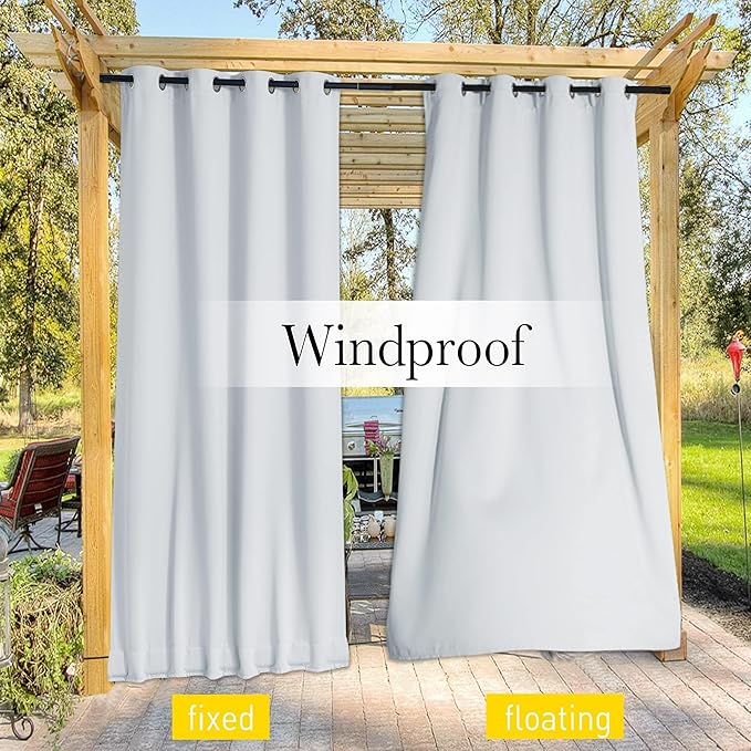 NICETOWN 2 Panels Weighted Blackout Curtains - Image 4