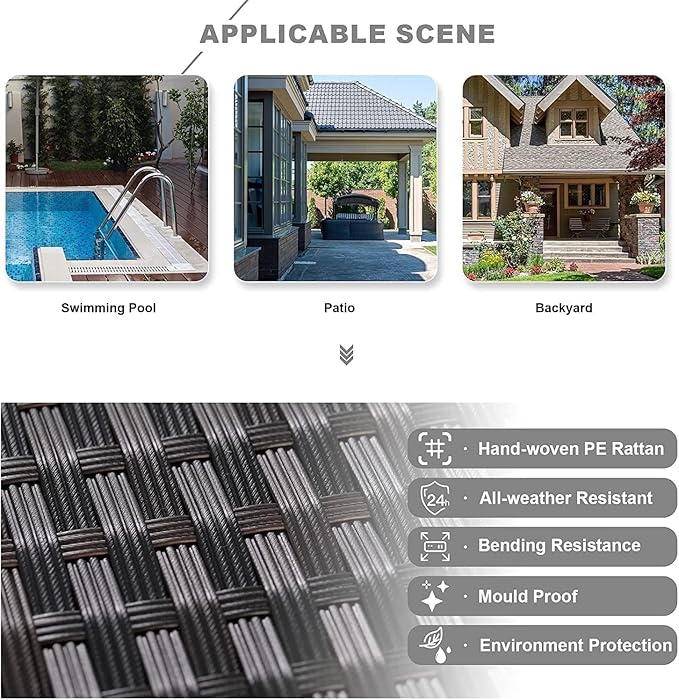Kullavik 13 Pieces Outdoor Patio Furniture Set - Image 7
