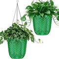 QCQHDU Self Watering Hanging Pots, 2 Pack 5.7 Inch Hanging Planters by QCQHDU