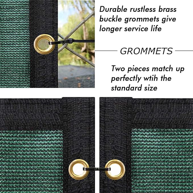 UPGRADE Privacy Fence Screen 3'x9' Dark Green Outdoor 90% Visibility Blockage - Image 3