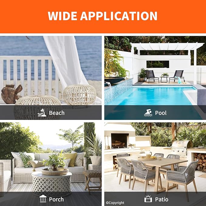 Waterproof Outdoor Curtain W84 x L120 - Image 8