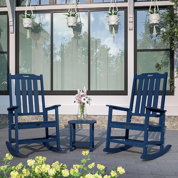Oversized Rocking Chair Set of 4, Outdoor Rocking Chair - Image 2
