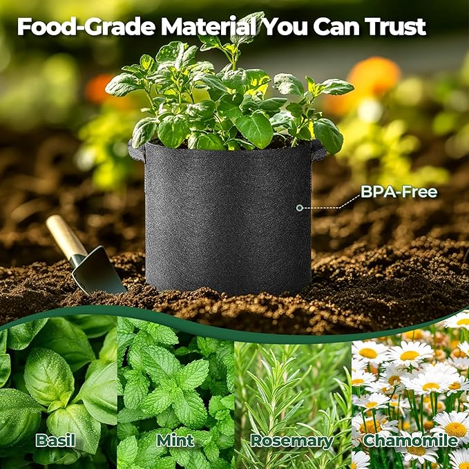 T4U 3 Gallon Grow Bags, Upgrade Grow Bags - Image 6