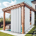 NICETOWN 2 Panels Patio Curtains Outdoor Waterproof W84 x L108, Rustproof Top & by NICETOWN