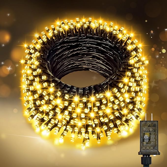 Nisocy 33FT LED String Lights Outdoor Waterproof – Warm White Fairy Lights by NISOCYLighting