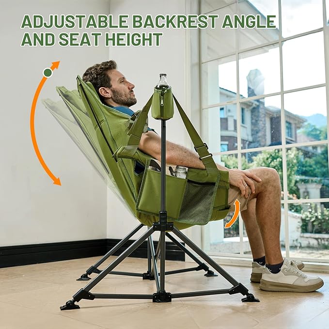 TIMBER RIDGE Hammock Camping Chair, Oversized Swinging Hammock Chair - Image 5