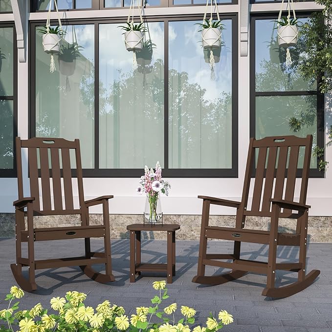 Oversized Rocking Chair Set of 4, Outdoor Rocking Chair - Image 2