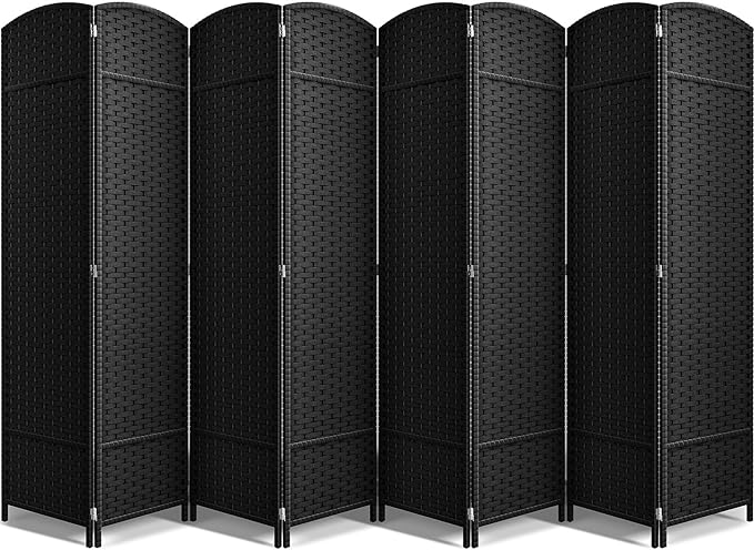 Sorbus 8-Panel Black Room Divider by Sorbus