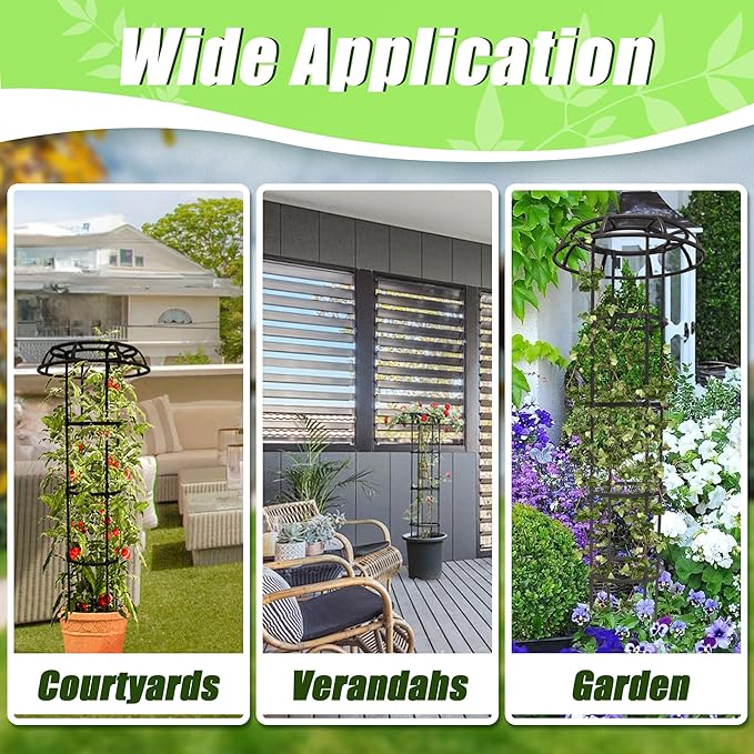 Garden Trellis for Climbing Plants Outdoor, 41.3 Inch Mushroom Top Trellis for - Image 7