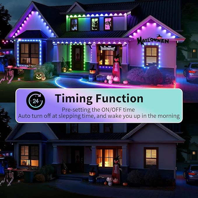 Permanent Outdoor Lights, 50ft Smart Eave Lights - Image 4