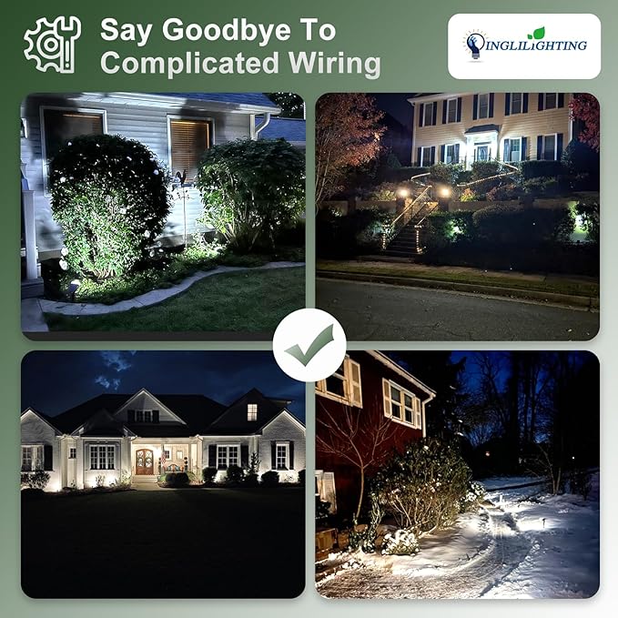 DINGLILIGHTING Solar Lights Outdoor Waterproof: IP65 Led Spot Light Decorations - Image 4