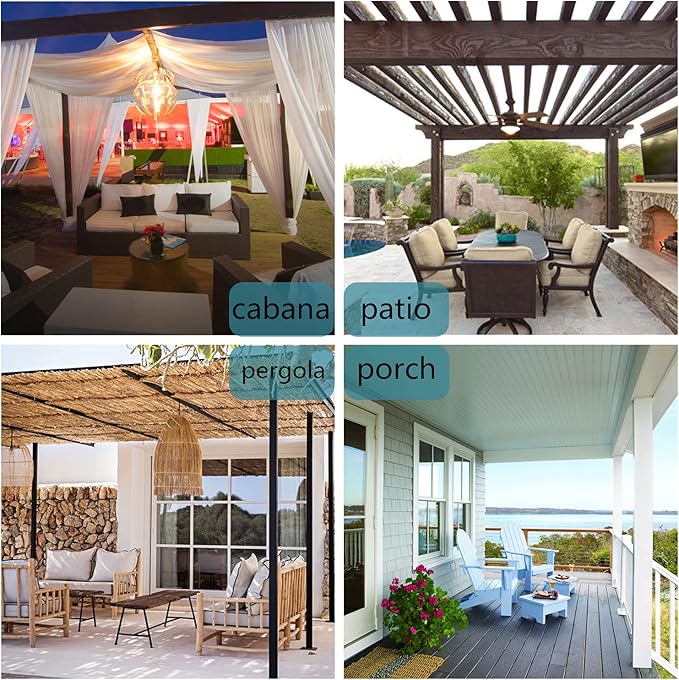 BONZER Outdoor Curtains for Patio Water Resistant Heavy Privacy Light Filtering - Image 7