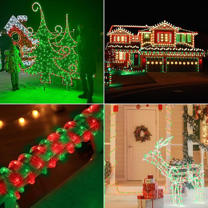 200ft LED Rope Lights Outdoor, 1440 LED Connectable and Flexible Tube Lights - Image 8