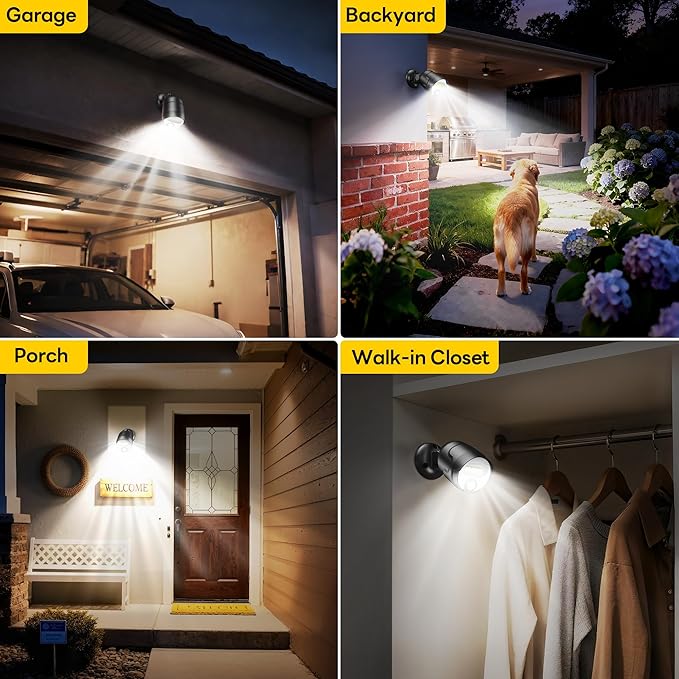 Rechargeable Battery Operated Motion Sensor Light, 4000mAh Battery Powered - Image 4