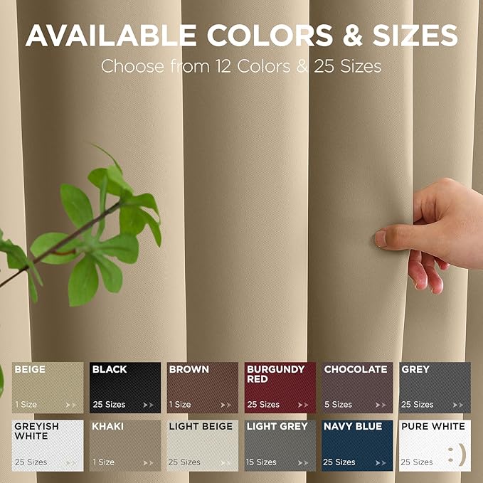 Joydeco Blackout Door Curtain for Doorway Privacy 80 Inches Long, Grommet - Image 7