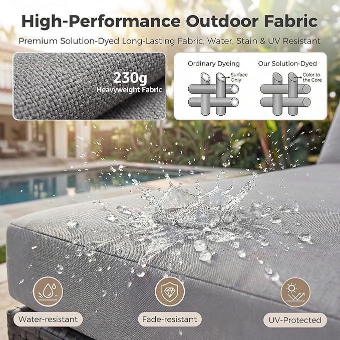 NICESOUL 9 Piece Outdoor Patio Furniture Set - Image 9