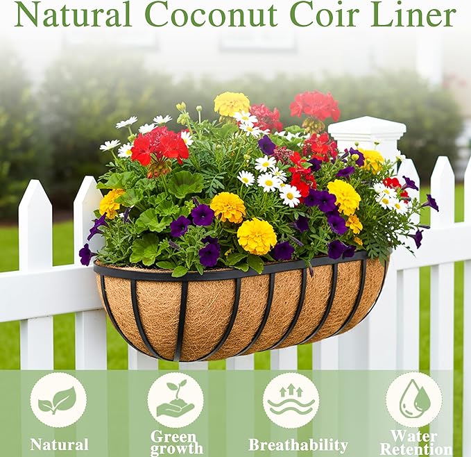 English Inviting Horse Trough Balcony Planter - Image 3