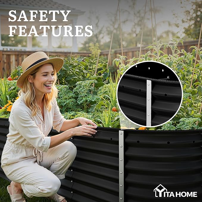 YITAHOME 24" Tall 9 in 1 Large Raised Garden Bed Kit, Outdoor Above Ground - Image 6