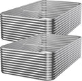 2 PCS Tall 6x3ft Galvanized Raised Garden Bed Outdoor, Metal Garden Bed by Mostmahes