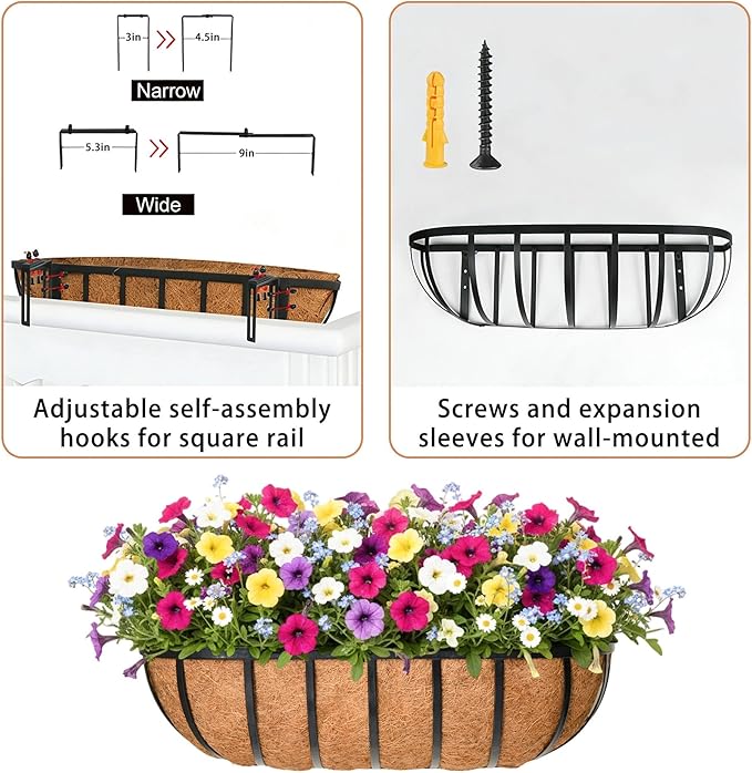 30'' Window Box Railing Planter - Image 6