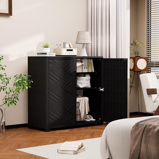 Storage Box Outdoor Caninet, Resin Indoor Storage Box Waterproof Outdoor - Image 7