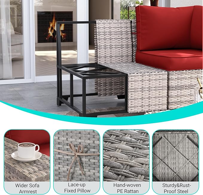 9-Piece Outdoor Patio Furniture Set - Image 4