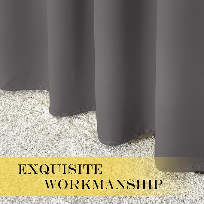 NICETOWN Blackout Doorway Curtain Drape 72 inch Long - Image 6