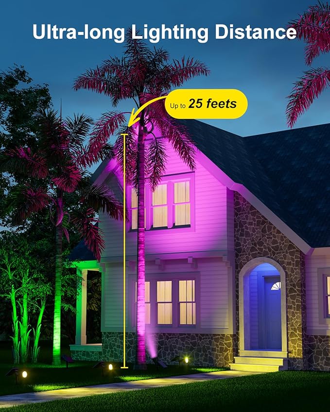 Color Changing Solar Spotlights Outdoor - Image 2