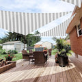 Patio Paradise 8' x 8' x 8' Sun Shade Sail Triangle Canopy Shade Cloth Fabric by Patio