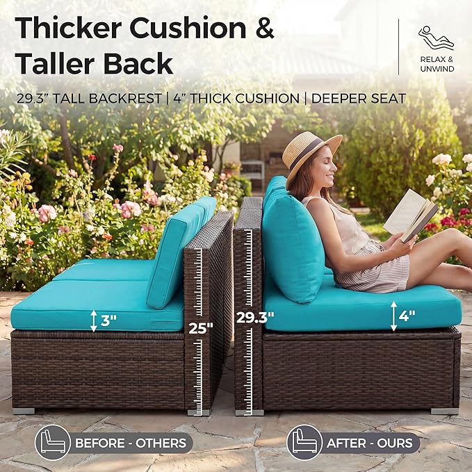 NICESOUL Modern Outdoor Couches - Image 7