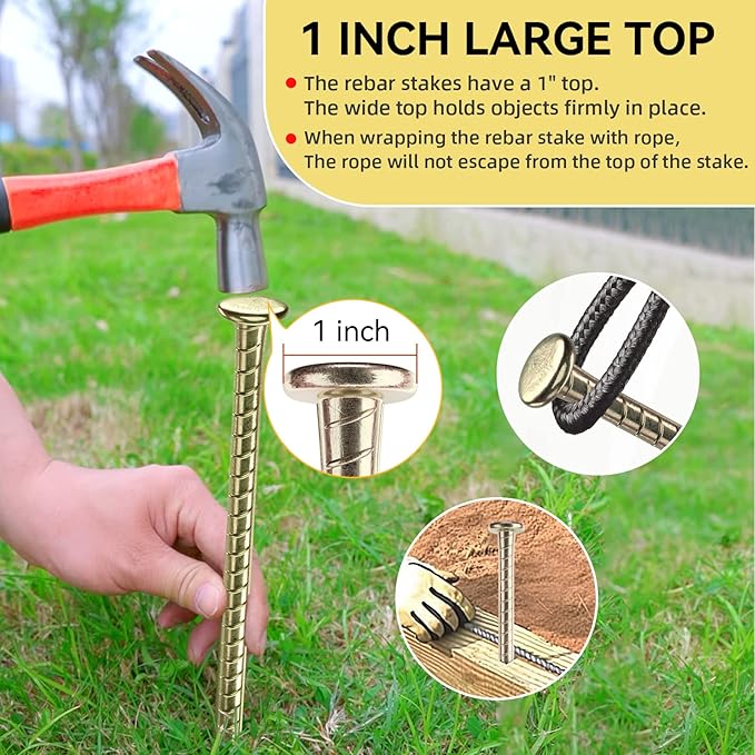 16 Inch Rebar Stakes - Image 2