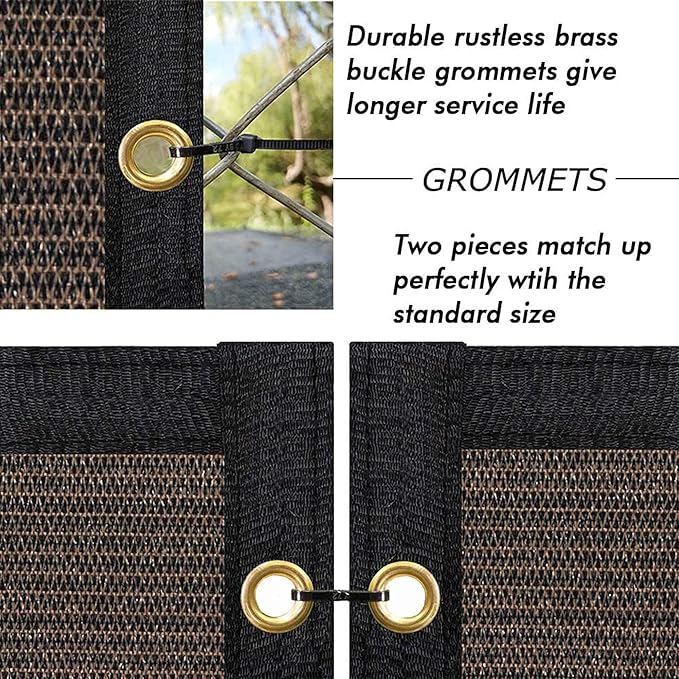UPGRADE Privacy Fence Screen 3'x4' Brown Outdoor 90% Visibility Blockage 170 - Image 4