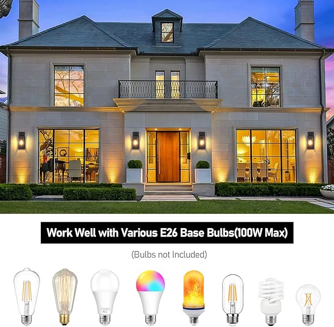 Outdoor Wall Light Fixtures, Exterior Waterproof Wall Lanterns, Porch Sconces - Image 4