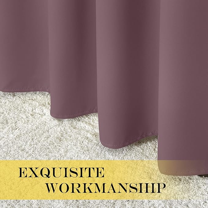 NICETOWN Blackout Drapery Curtain Panel 90 inches Long - Image 6