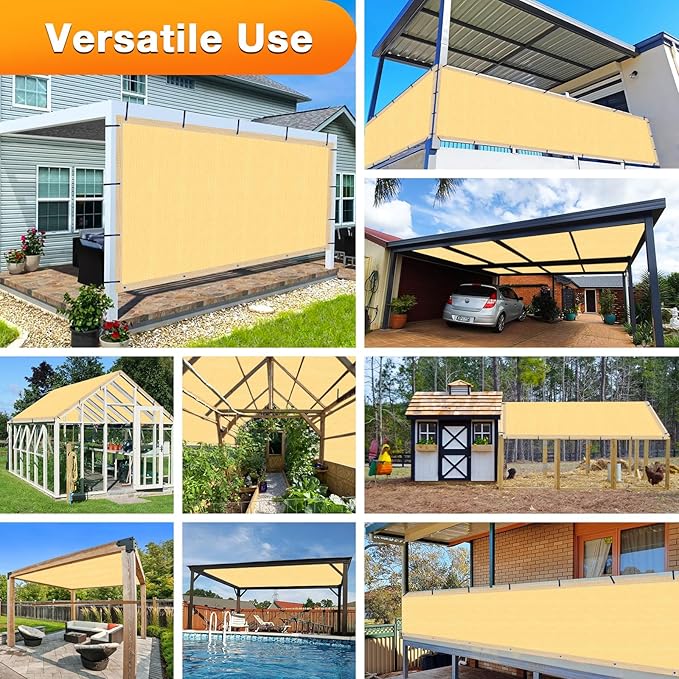 Artpuch Outdoor Pergola Shade Cover 5x5 FT Sun Shade Cloth - Image 7