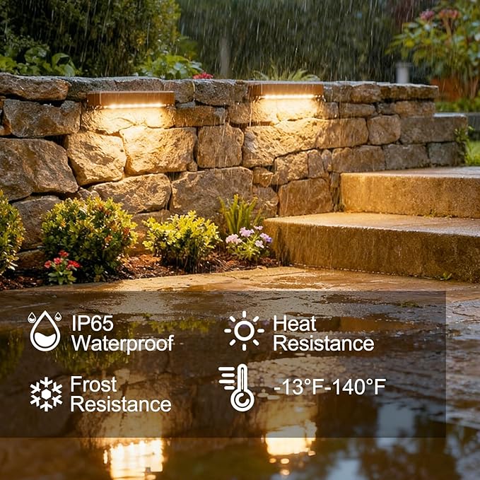 JESLED 12 Pack 7inch LED Retaining Wall Lights, 5W Landscape Lighting, LED - Image 5