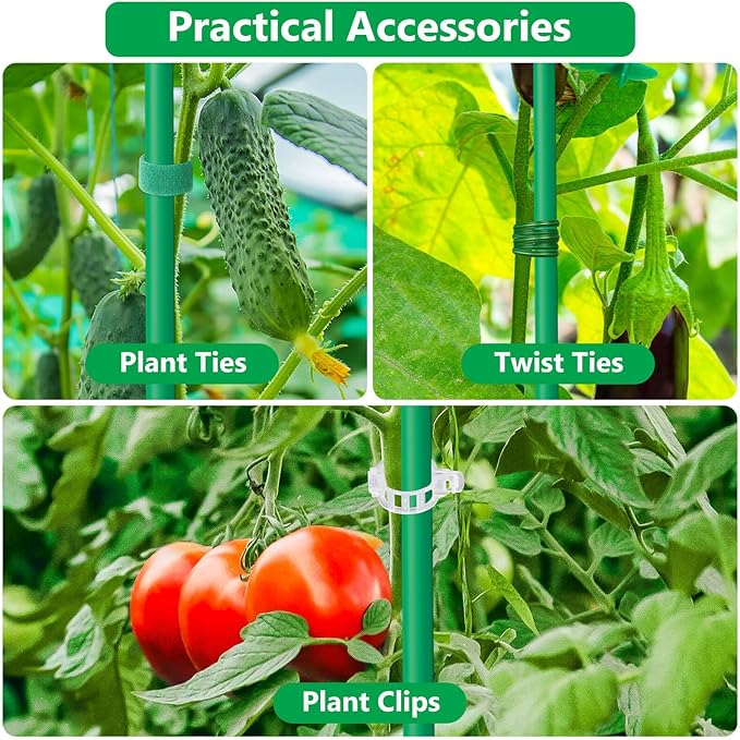 Lezmarket 150 Pack Garden Stakes, Plant Support Stakes, DIY 4ft 5ft 6ft 7ft - Image 7