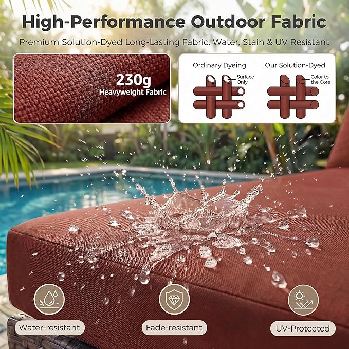NICESOUL 7 Piece Modular Outdoor Furniture Set - Image 9