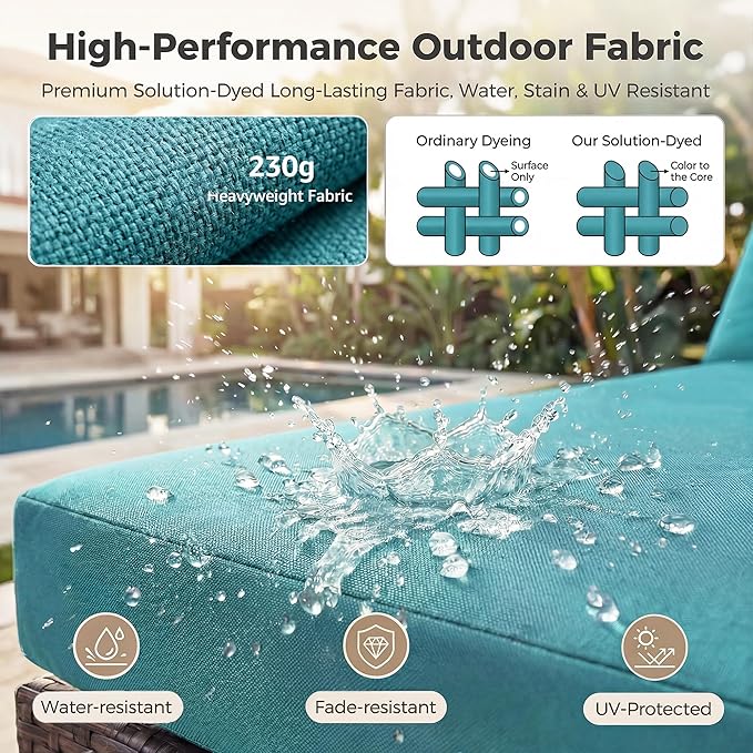 NICESOUL 7 Piece Outdoor Furniture Set - Image 9