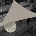 SUNNY GUARD Waterproof Sun Shade Sail 19'x19'x19' Taupe Triangle UV Block by SUNNYGUARD