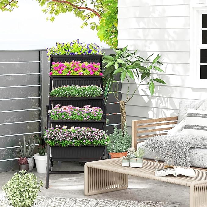 Homdox 5-Tier Elevated Garden Bed - Image 2