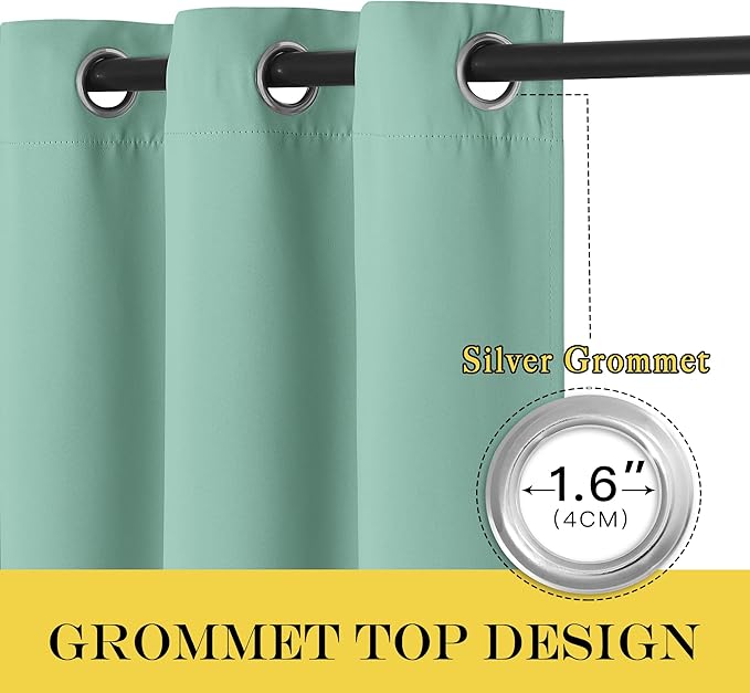 NICETOWN Blackout Patio Curtains 100 x 95 Inches Long - Image 5