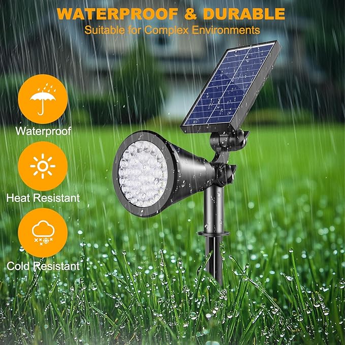 Solar Spot Lights Outdoor, Color Changing Spot Lights Outdoor 36 LEDs, - Image 7